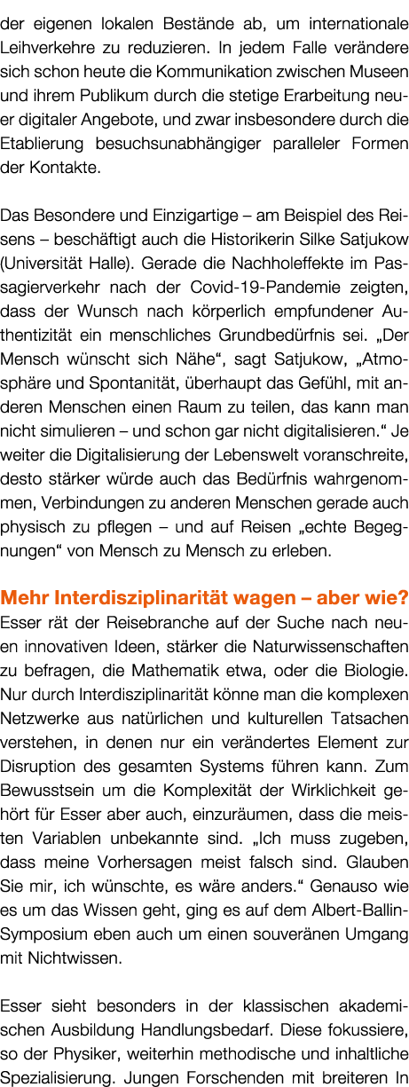 der eigenen lokalen Best nde ab, um internationale Leihverkehre zu reduzieren. In jedem Falle ver ndere sich schon he...