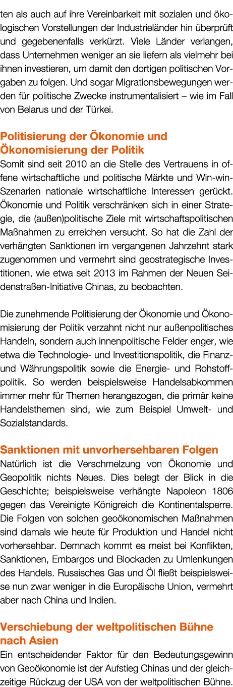 ten als auch auf ihre Vereinbarkeit mit sozialen und kologischen Vorstellungen der Industriel nder hin  berpr ft und...