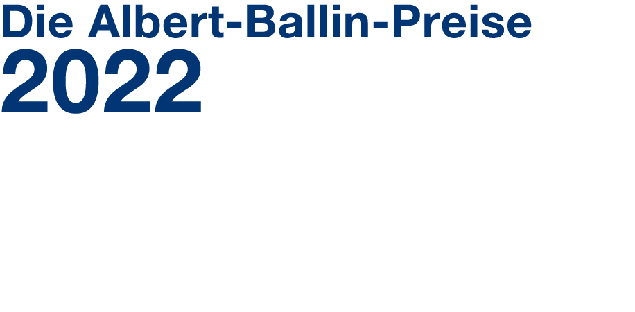 Die Albert Ballin Preise 2022