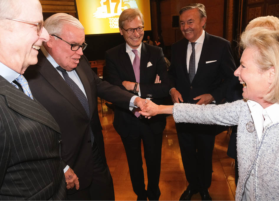 Senatsempfang aus Anlass des Jubil ums “ 175 Jahre Hapag-Lloyd Aktiengesellschaft " im Hamburger Rathaus und Abendessen am Ballindamm _
