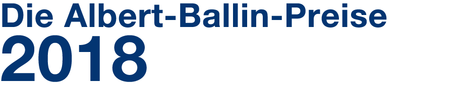 Die Albert Ballin Preise 2018