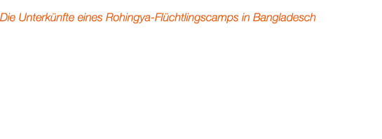 Die Unterk nfte eines Rohingya Fl chtlingscamps in Bangladesch