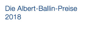 Die Albert Ballin Preise 2018