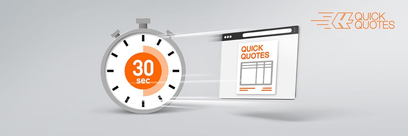 Stopwatch set to 30 seconds for extra-fast container shipping rates.