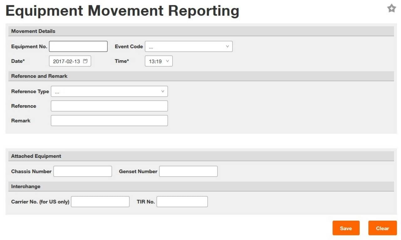 WEBDEPOT equipment movement reporting (new)