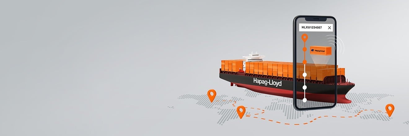 Our smart container fleet takes your tracking experience to a new level: Live Position enables you to track your container in real time throughout the entire journey. From ship to rail to truck – benefit from full visibility no matter which mode of transport is used. The data is based on smart IoT1 devices that are attached to the respective container and track the exact position on container level. They also provide an overview of the entire shipment and its location.