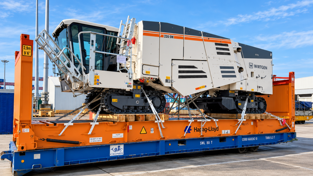 Wirtgen Machine in Transit