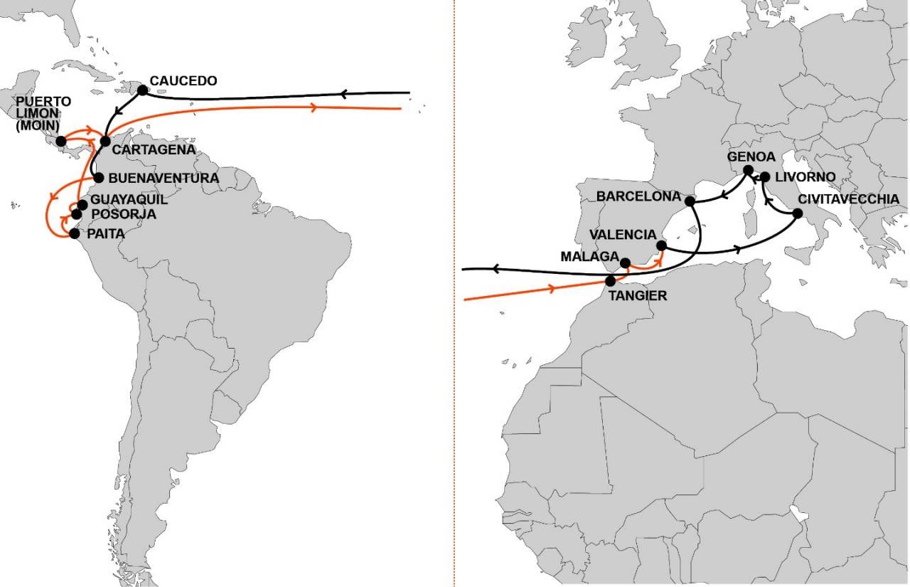 Welcome to our MSW service - linking the Med and Latin America
