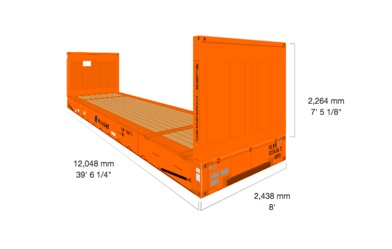 40' Flatrack High Cube / 40' Platform - Hapag-Lloyd