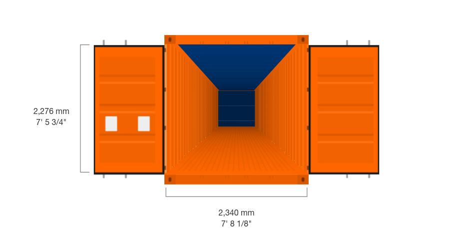 open top Door Opening Dimensions