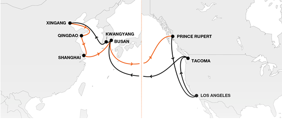 New Transpacific Service