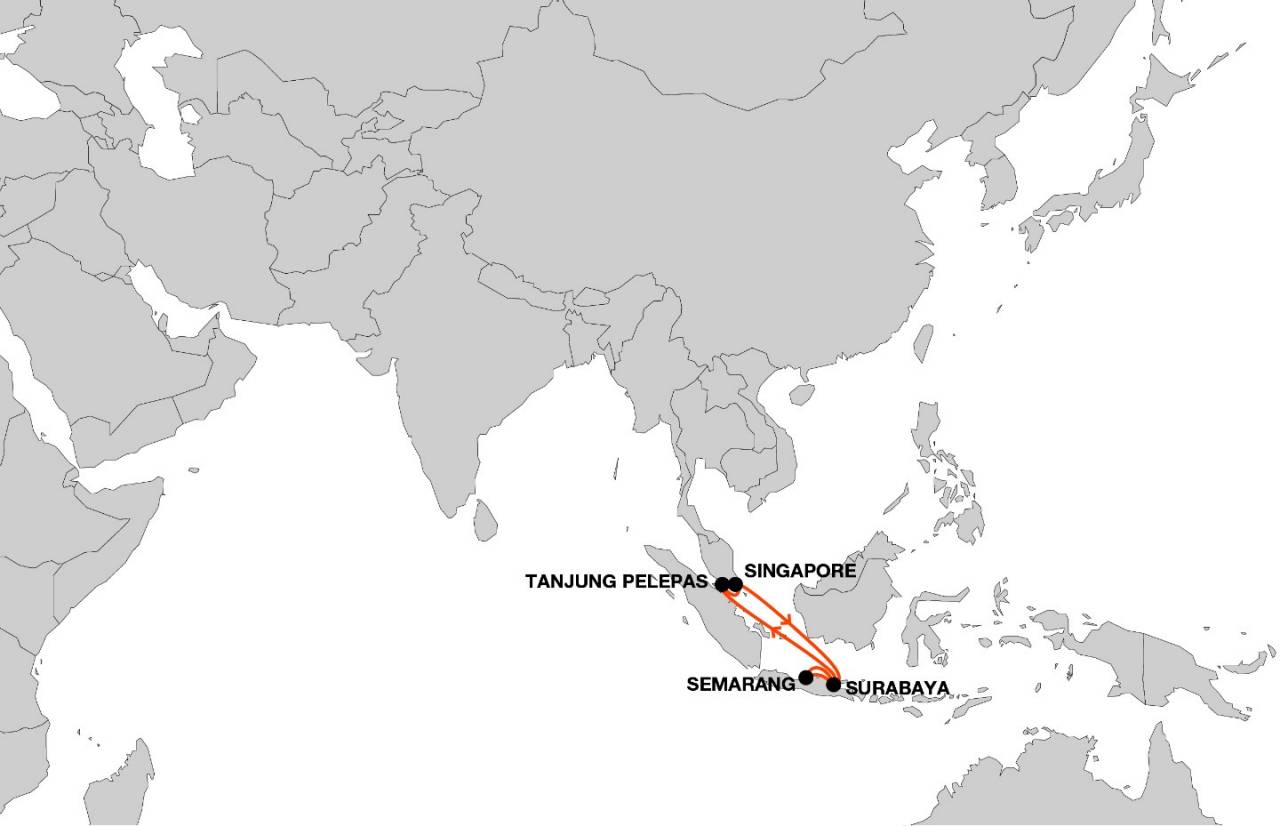 SS1 – Singapore Surabaya Loop