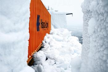 HLAG Container Eis und Schnee