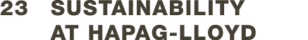 23  Sustainability at Hapag-Lloyd
