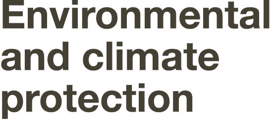  Environmental and climate protection
