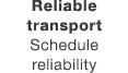 Reliable transport Schedule reliability