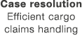 Case  resolution Efficient cargo claims handling