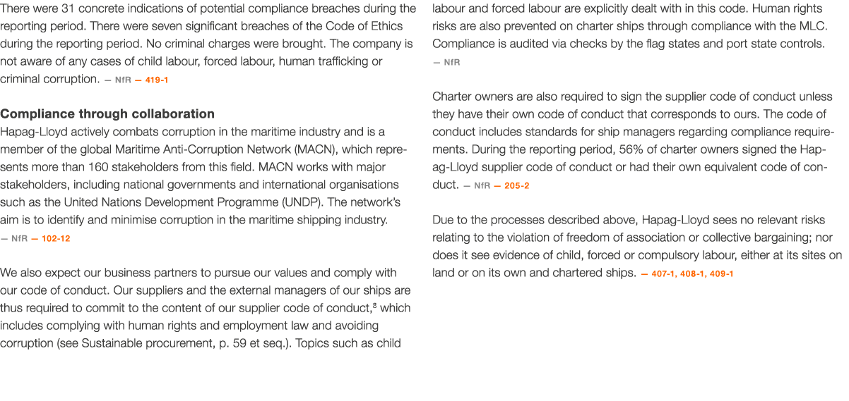 There were 31 concrete indications of potential compliance breaches during the reporting period  There were seven sig   
