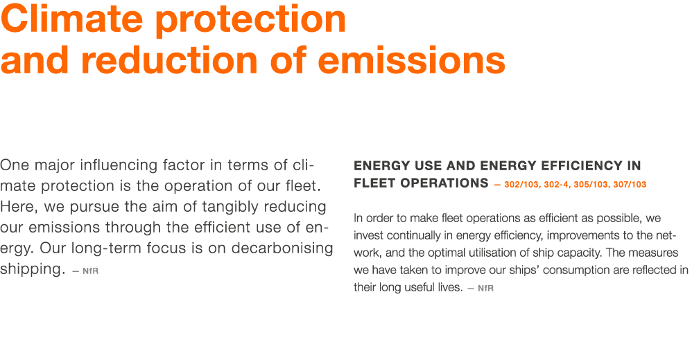 Climate protection and reduction of emissions One major influencing factor in terms of climate protection is the oper   