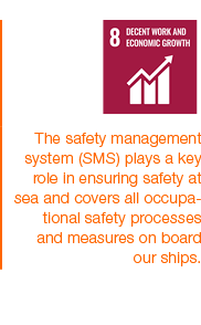 , ,,,,The safety management system (SMS) plays a key role in ensuring safety at sea and covers all occupational safet   