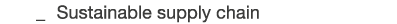  _ Sustainable supply chain