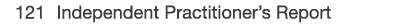  121 Independent Practitioner s Report