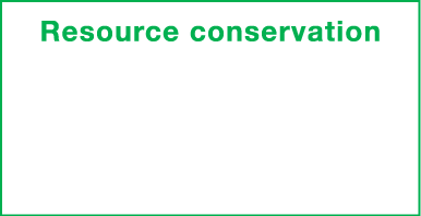 Resource conservation