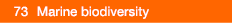  73   Marine biodiversity