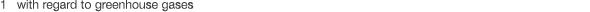  1 with regard to greenhouse gases
