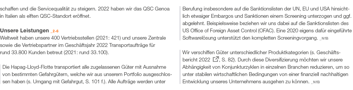 schaffen und die Servicequalit t zu steigern. 2022 haben wir das QSC Genoa in Italien als elften QSC Standort er ffne...