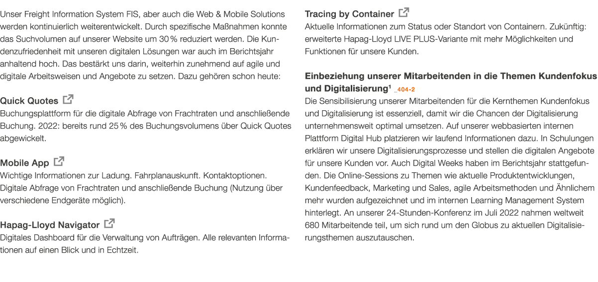 Unser Freight Information System FIS, aber auch die Web & Mobile Solutions werden kontinuierlich weiterentwickelt. Du...