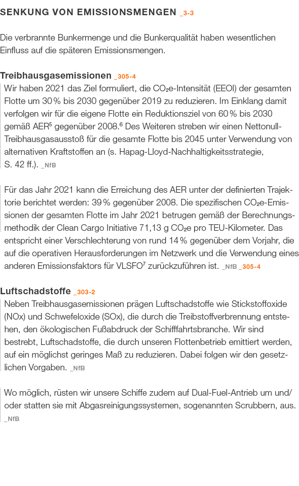 SENKUNG VON EMISSIONSMENGEN _3 3 Die verbrannte Bunkermenge und die Bunkerqualit t haben wesentlichen Einfluss auf di...