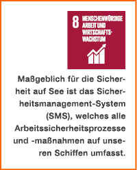 ￼ Ma geblich f r die Sicherheit auf See ist das Sicherheitsmanagement﻿ System (SMS), welches alle Arbeitssicherheitsp...