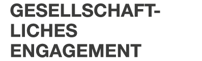 gesellschaft­liches ­engagement