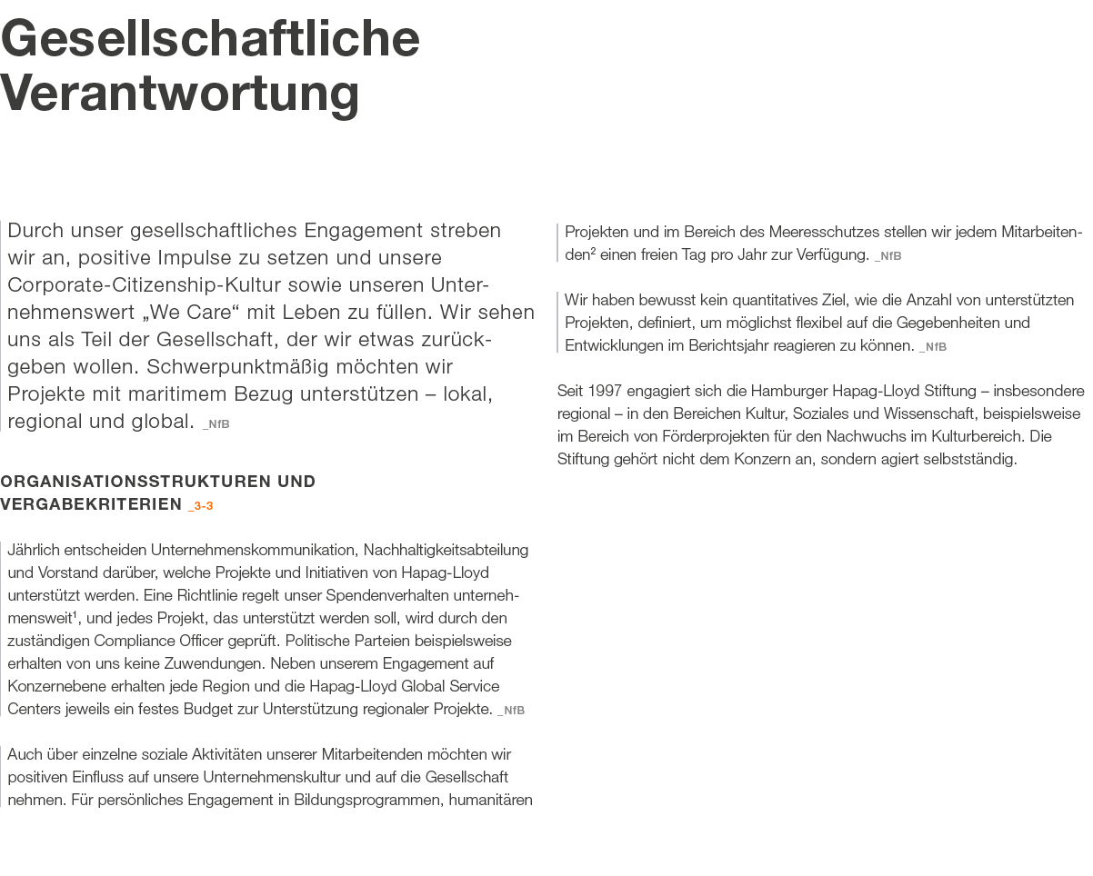Gesellschaftliche Verantwortung Durch unser gesellschaftliches Engagement streben wir an, positive Impulse zu setzen ...