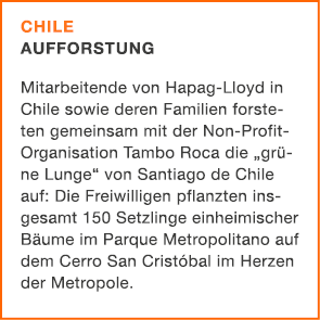 Chile Aufforstung Mitarbeitende von Hapag Lloyd in Chile sowie deren Familien forsteten gemeinsam mit der Non Profit ...