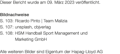 Dieser Bericht wurde am 09. M rz 2023 ver ffentlicht. Bildnachweise S. 103: Ricardo Pinto | Team Malizia S. 107: unsp...