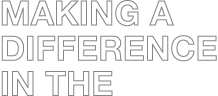 Making a difference in the