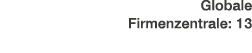 Globale Firmenzentrale: 13