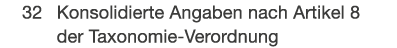  32 Konsolidierte Angaben nach Artikel 8 der Taxonomie Verordnung