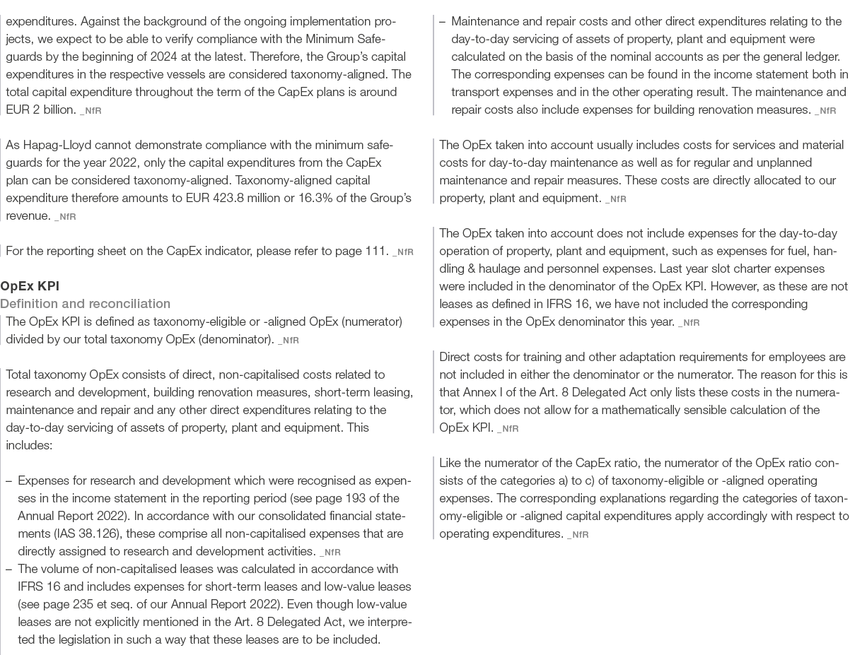 expenditures. Against the background of the ongoing implementation projects, we expect to be able to verify complianc...