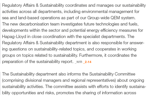 Regulatory Affairs & Sustainability coordinates and manages our sustainability activities across all departments, inc...