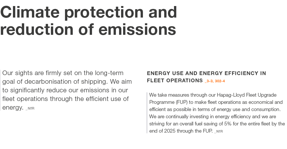 Climate protection and reduction of emissions Our sights are firmly set on the long term goal of decarbonisation of s...