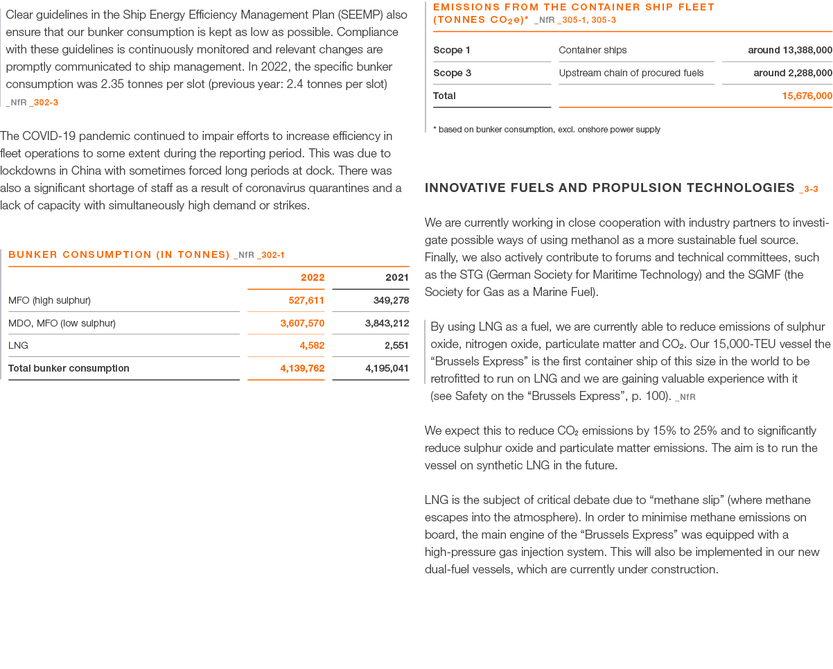 Clear guidelines in the Ship Energy Efficiency Management Plan (SEEMP) also ensure that our bunker consumption is kep...