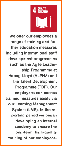 ￼ We offer our employees a range of training and further education measures including international staff development...