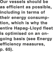 Our vessels should be as efficient as possible, including in terms of their energy consumption, which is why the enti...