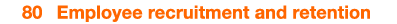  80 Employee recruitment and retention