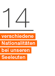 14 verschiedene Nationalit ten bei unseren Seeleuten 