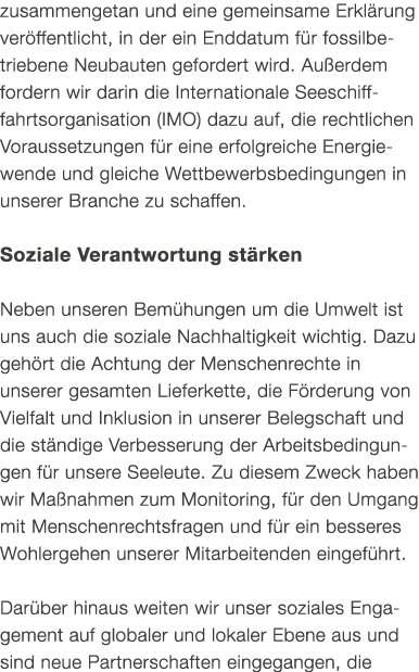 zusammengetan und eine gemeinsame Erkl rung ver ffentlicht, in der ein Enddatum f r fossilbetriebene Neubauten geford...