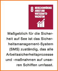 ￼ Ma geblich f r die Sicherheit auf See ist das Sicherheitsmanagement System (SMS) zust ndig, das alle Arbeitssicherh...